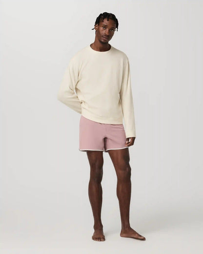 Cruise Boardshort 5" | Mauve Linen Texture