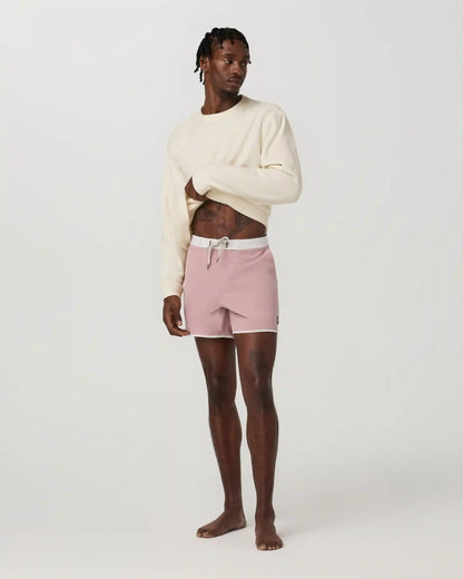 Cruise Boardshort 5" | Mauve Linen Texture
