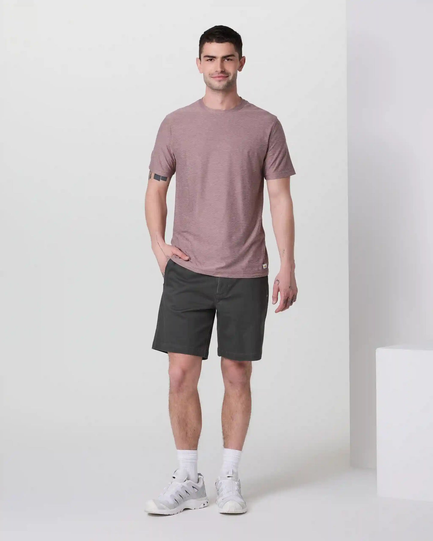Fletcher Chino Short 8" | Dark Pewter