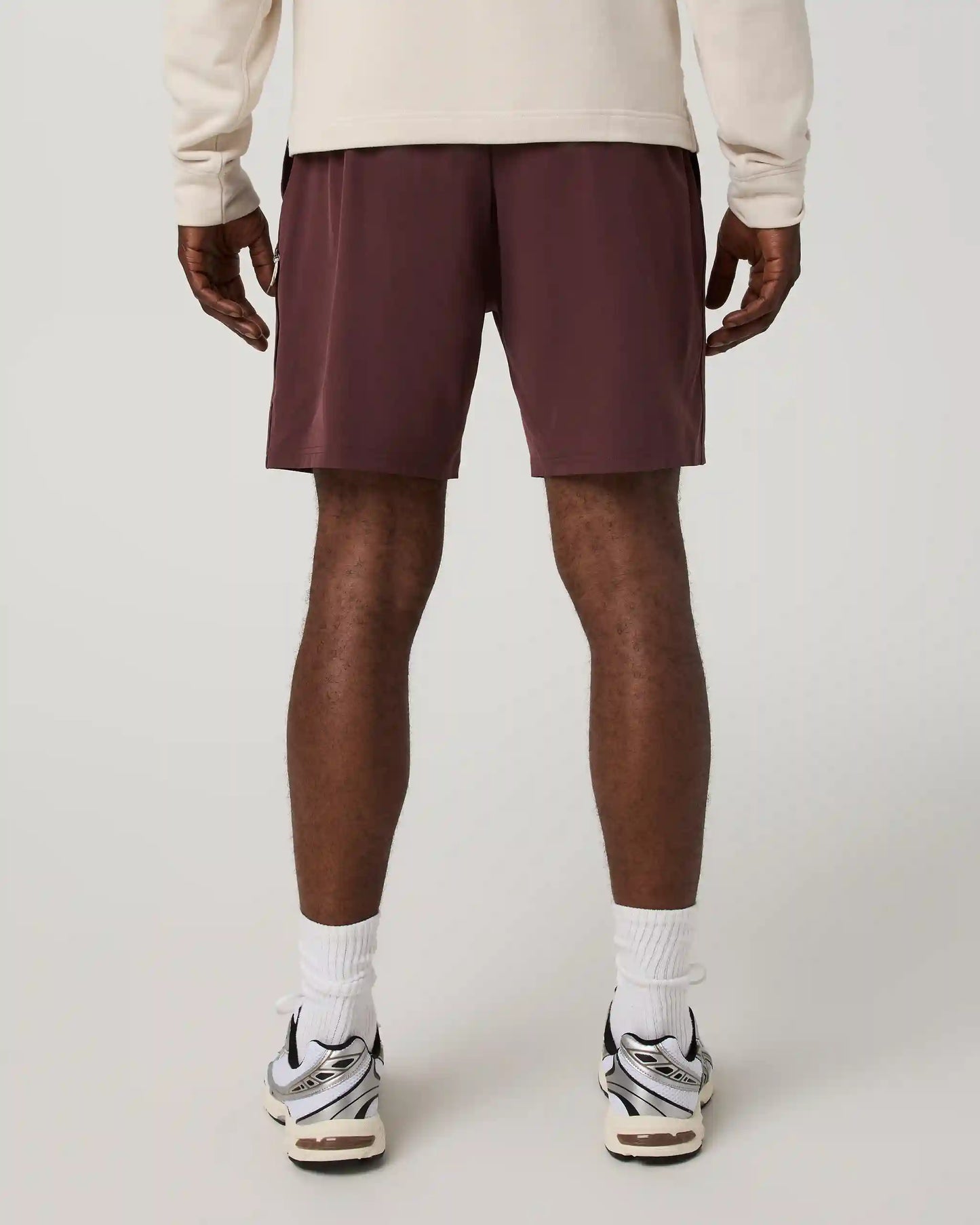 Banks Session Short Unlined 7" | Boysenberry Linen Texture