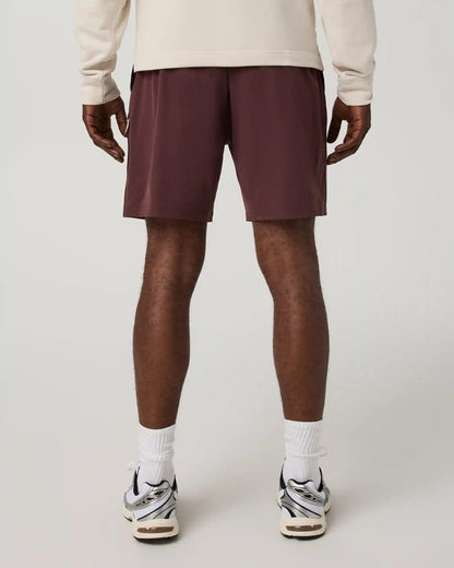 Banks Session Short Unlined 7" | Boysenberry Linen Texture