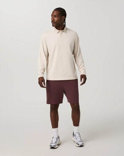 Banks Session Short Unlined 7" | Boysenberry Linen Texture