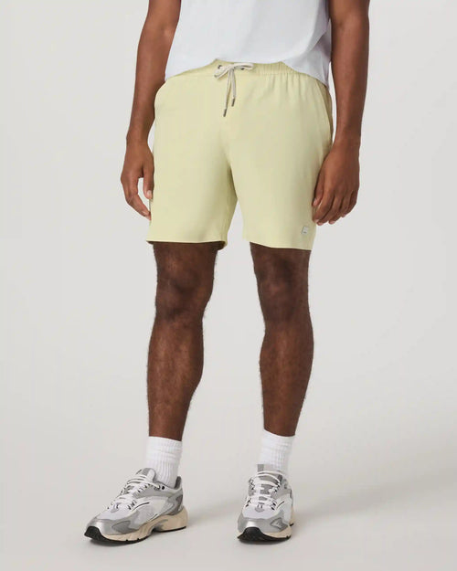 Banks Session Short Unlined 7" | Seed Linen Texture