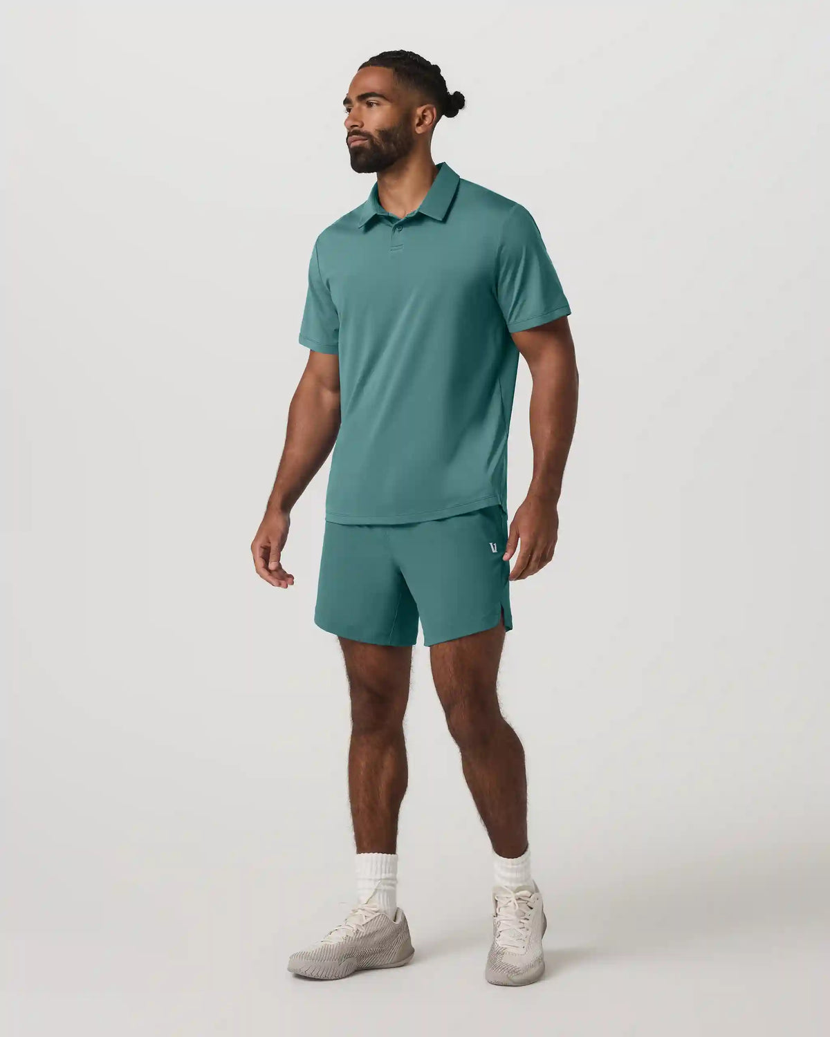 Crosscourt Short Unlined 7" | Dark Cyan