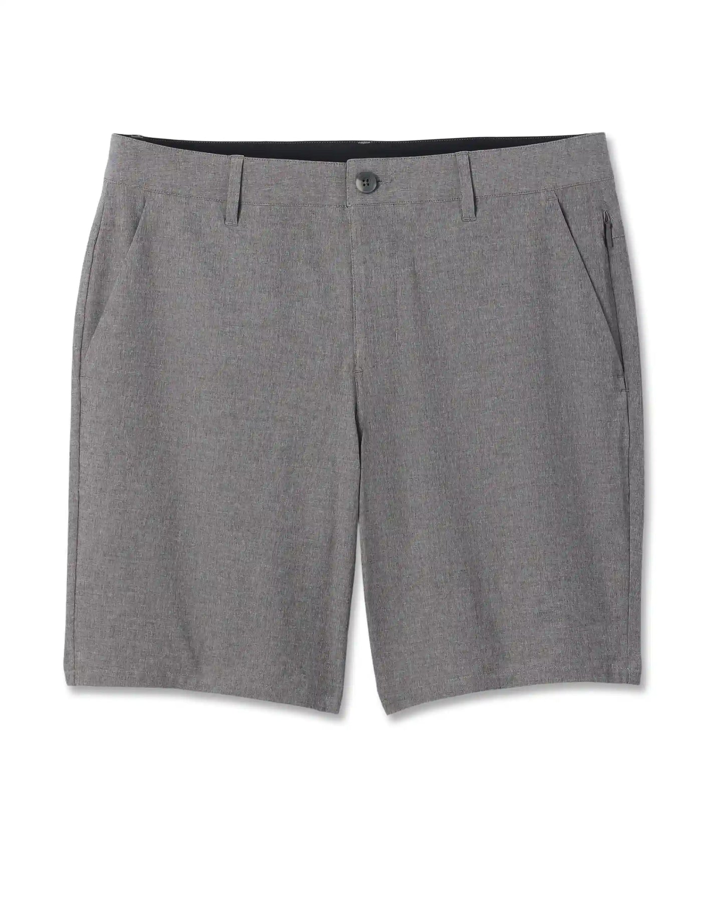 Aim Short 8" | Gull Grey Linen Texture