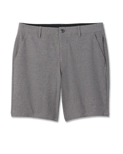 Aim Short 8" | Gull Grey Linen Texture