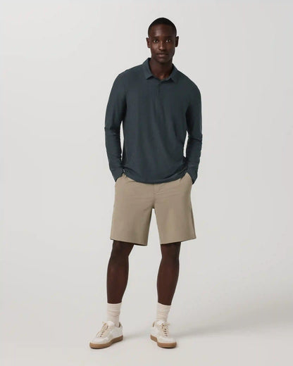 Aim Short 8" | Gravel Slub Stripe