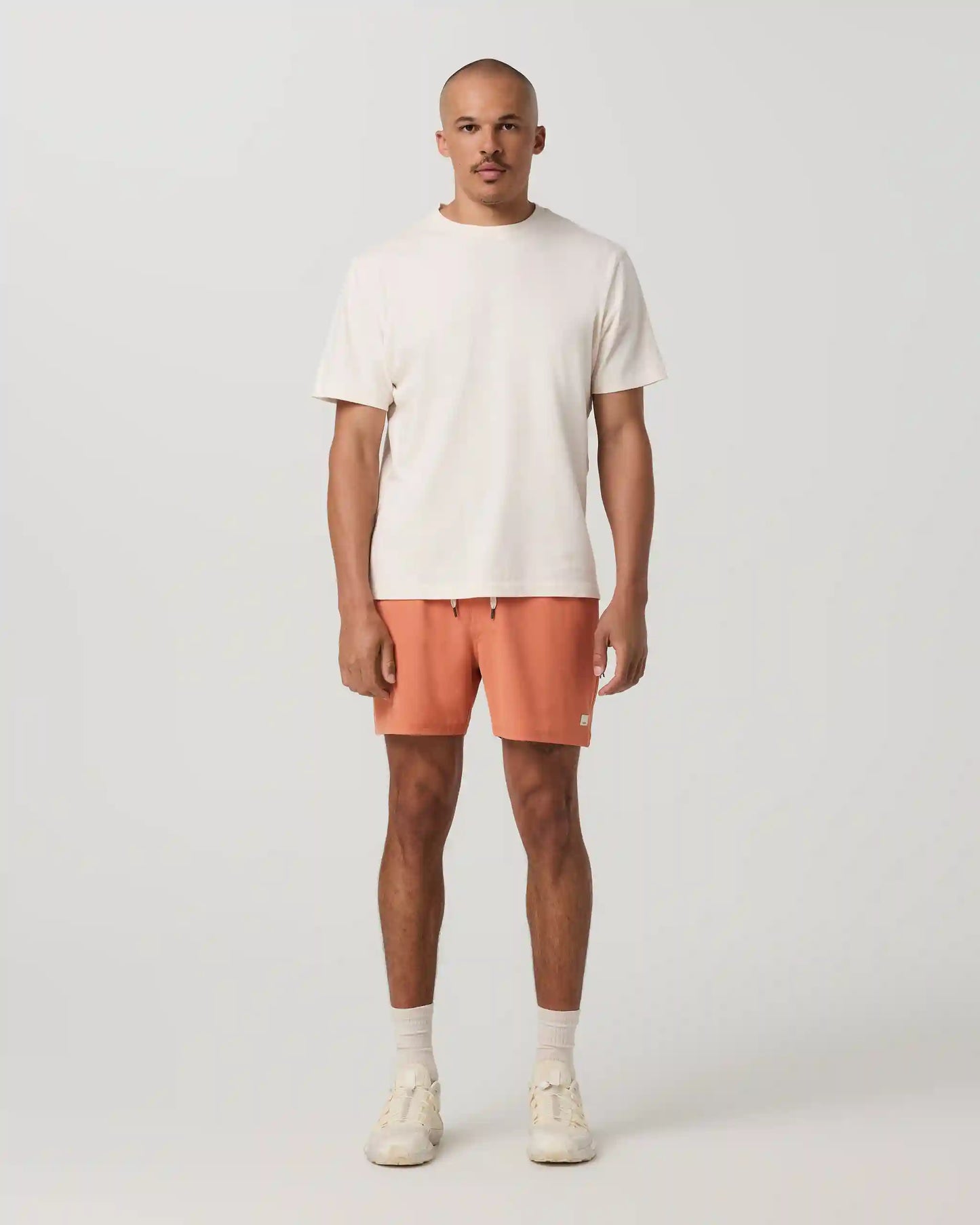 Banks Session Short Unlined 5" | Washed Brick Linen Texture