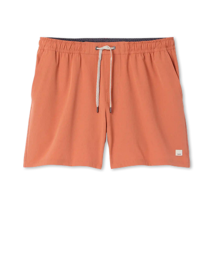 Banks Session Short Unlined 5" | Washed Brick Linen Texture