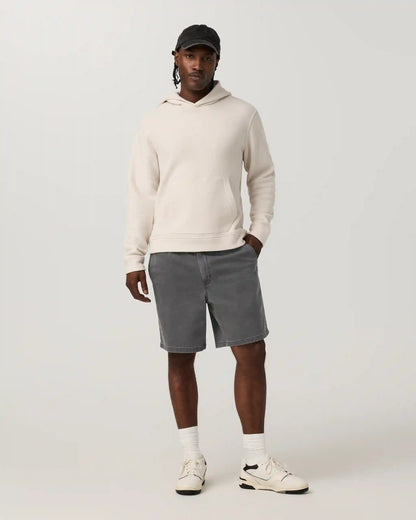 Benton Twill Elastic Waist Short 8" | Dark Pewter