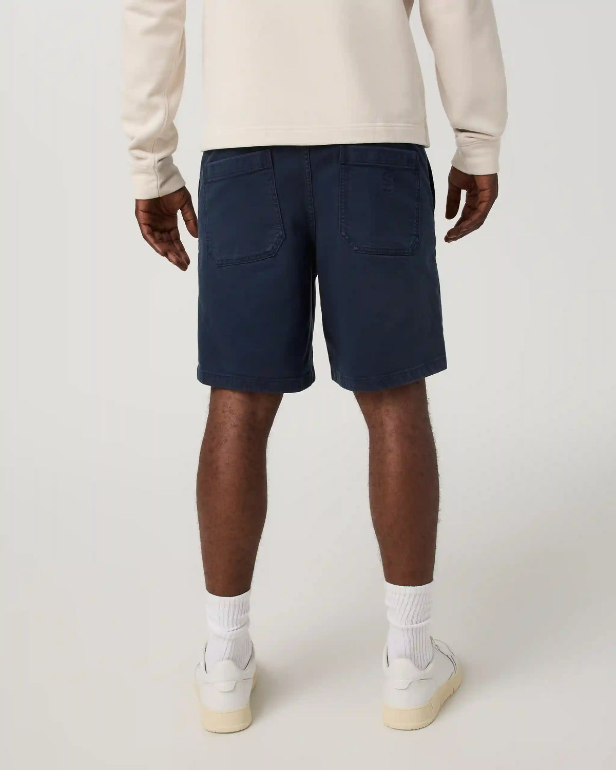 Benton Twill Elastic Waist Short 8" | Ink