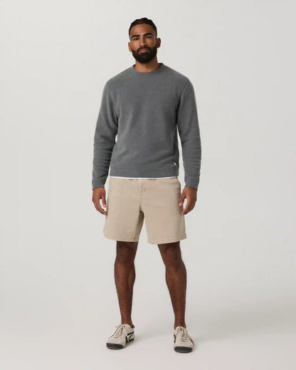 Benton Twill Elastic Waist Short 8" | Limestone