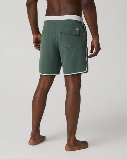 Cruise Boardshort 7" | Agate Green Linen Texture