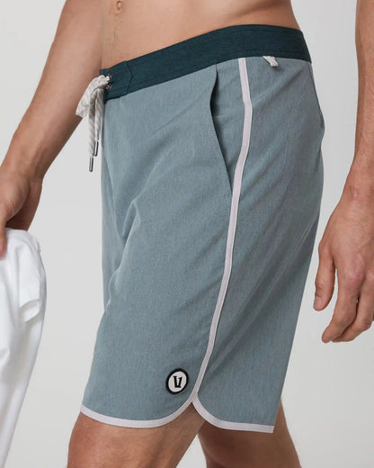 Cruise Boardshort 7" | Dusty Blue Linen Texture