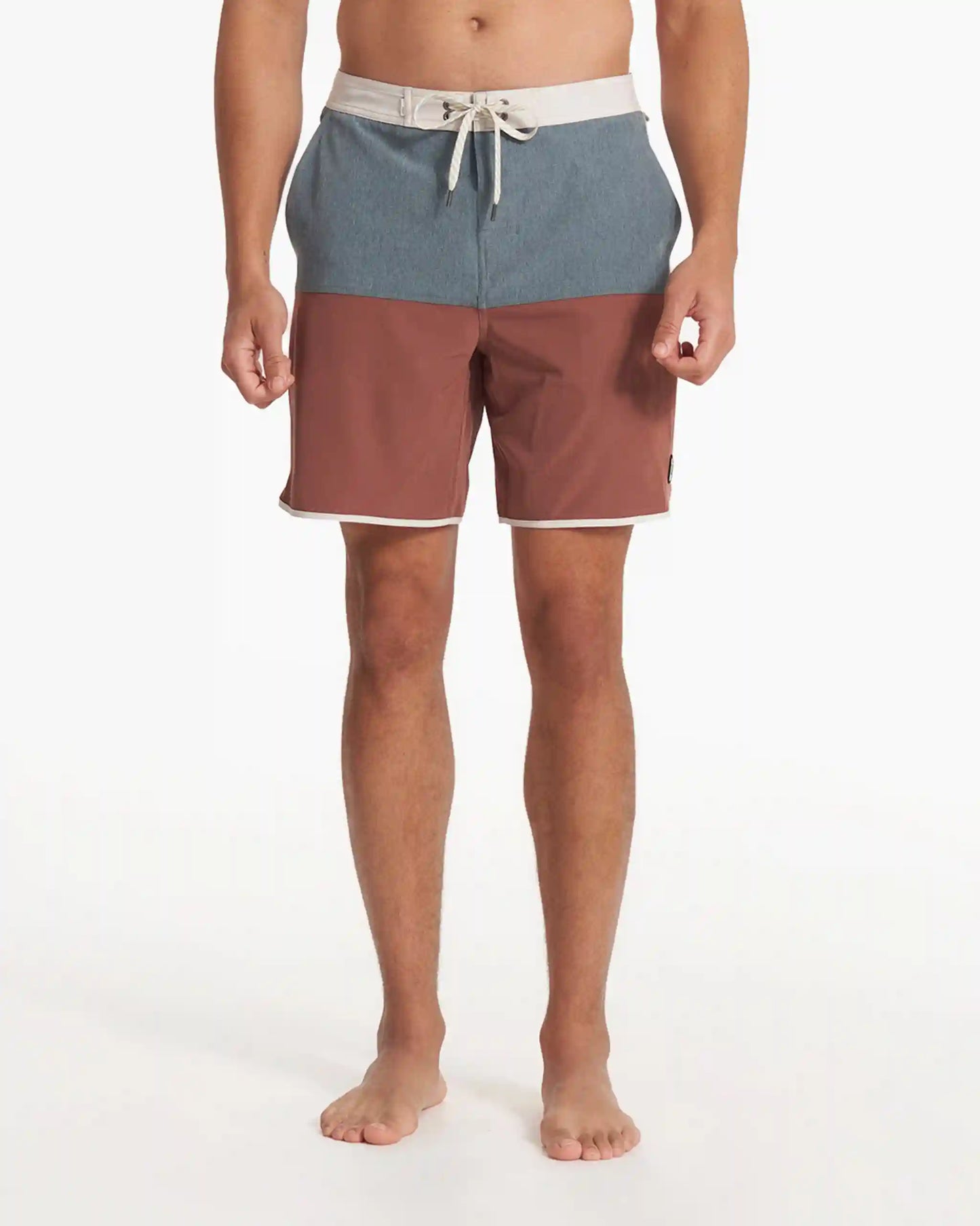 Cruise Boardshort | Lake Hazelnut Linen Texture Block