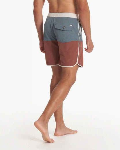 Cruise Boardshort | Lake Hazelnut Linen Texture Block