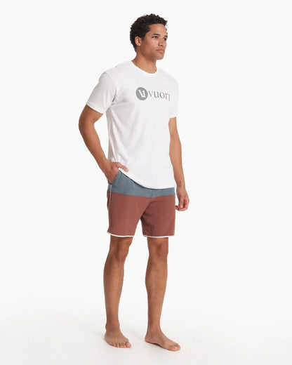 Cruise Boardshort | Lake Hazelnut Linen Texture Block
