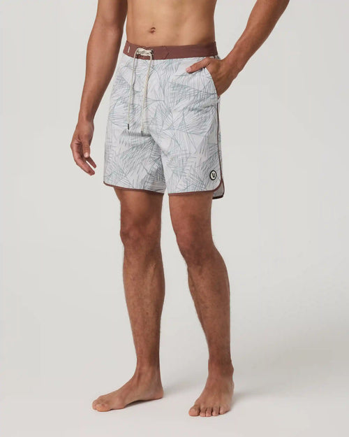 Cruise Boardshort 7" | Misty Blue Palm Shadow