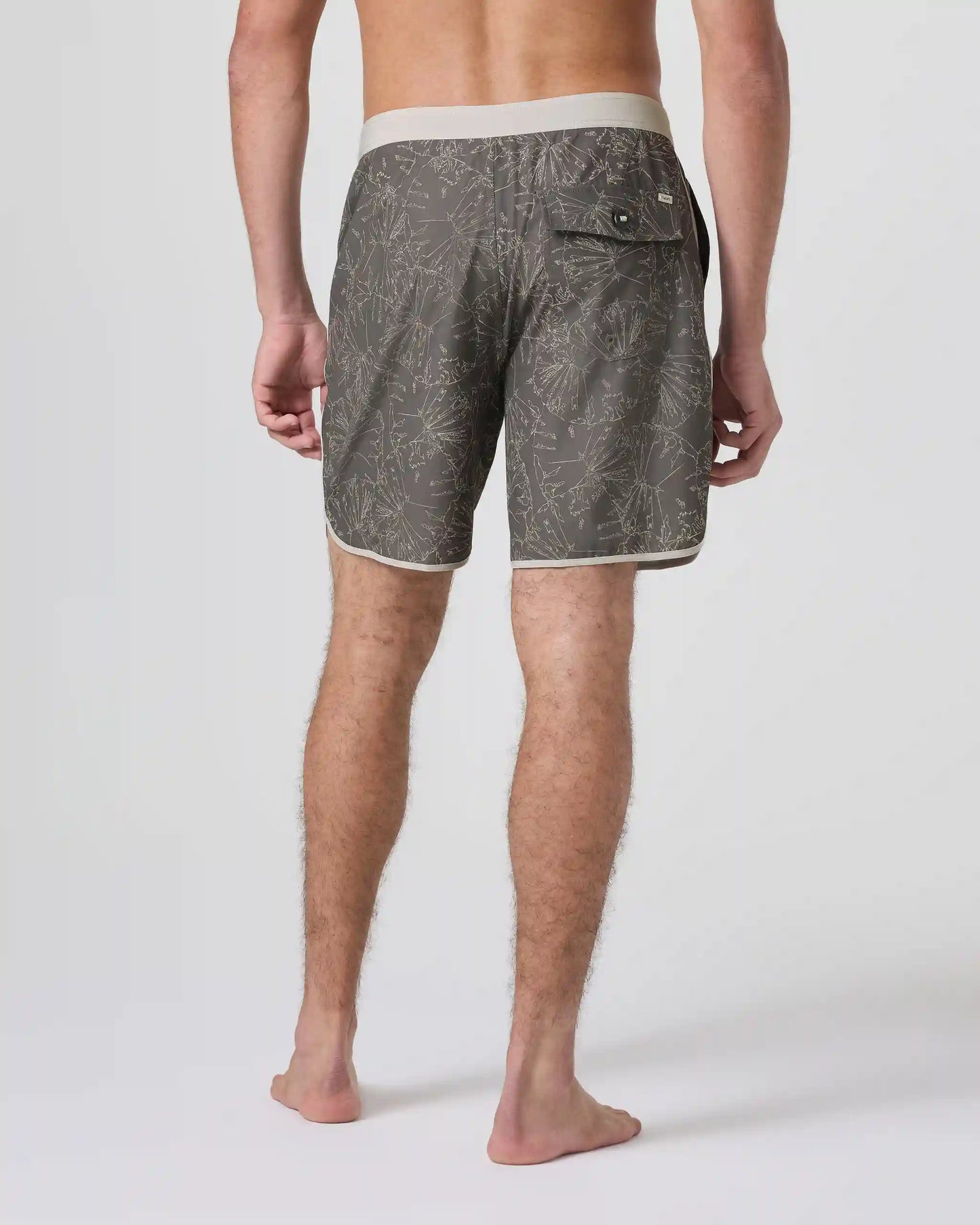 Cruise Boardshort 7" | Warm Grey Water Lily