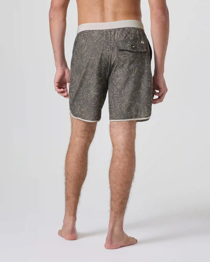 Cruise Boardshort 7" | Warm Grey Water Lily