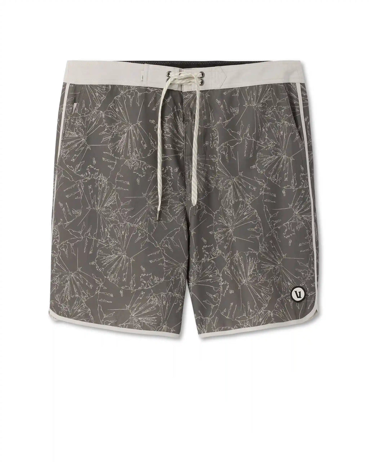 Cruise Boardshort 7" | Warm Grey Water Lily