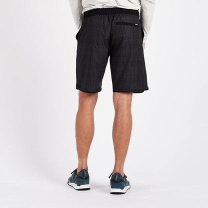 Banks Short Unlined 7" | Black Herringbone Texture