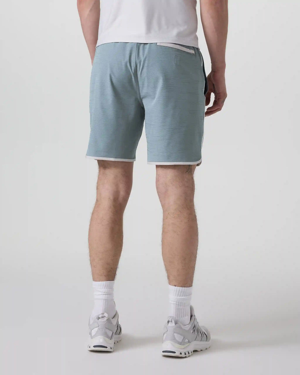 Banks Short Unlined 7" | Dusty Blue Slub Stripe