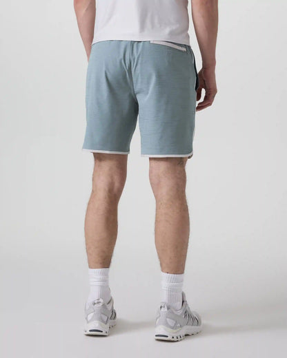 Banks Short Unlined 7" | Dusty Blue Slub Stripe