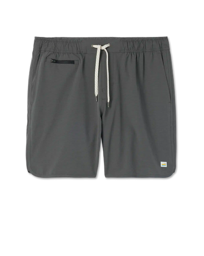 Banks Short Unlined 7" | Dark Pewter Slub Stripe