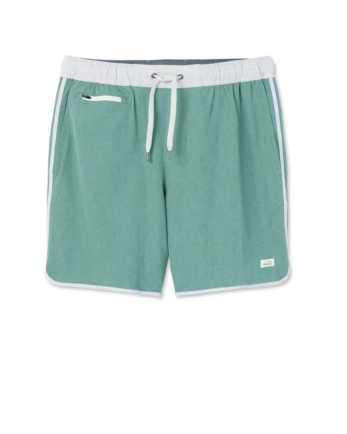 Banks Short Unlined 7" | Hedge Green Linen Texture