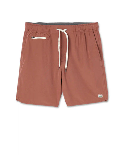 Banks Short Unlined 7" | Hazelnut Linen Texture