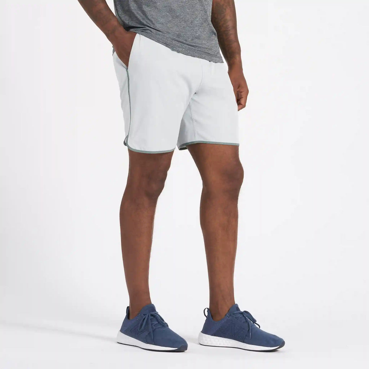 Banks Short Unlined 7" | Mineral Linen Texture