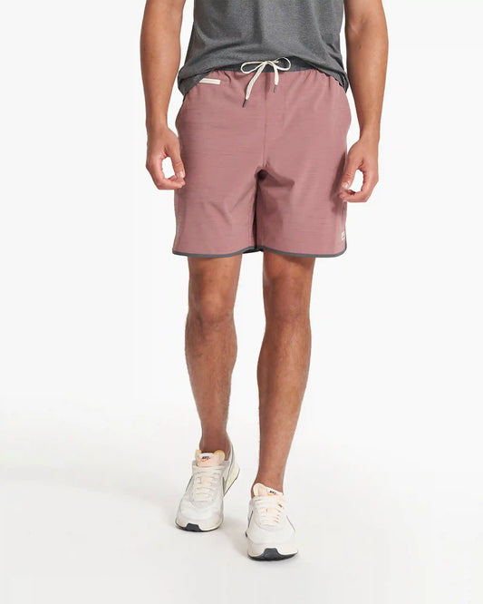 Banks Short Unlined 7" | Marsala Slub Stripe