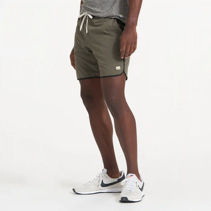 Banks Short Unlined 7" | Oregano Slub Stripe