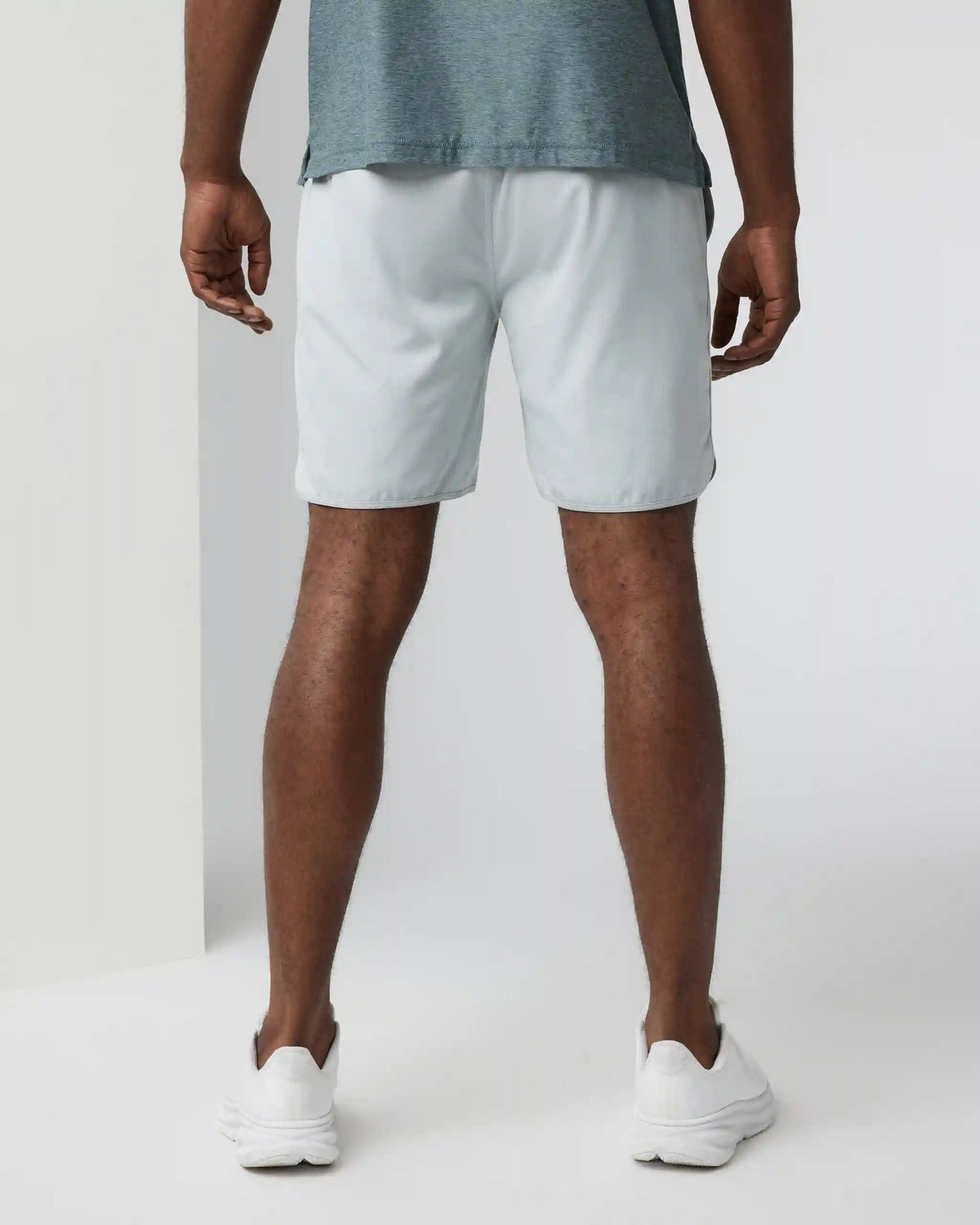 Banks Short Unlined 7" | Sky Grey Linen Texture