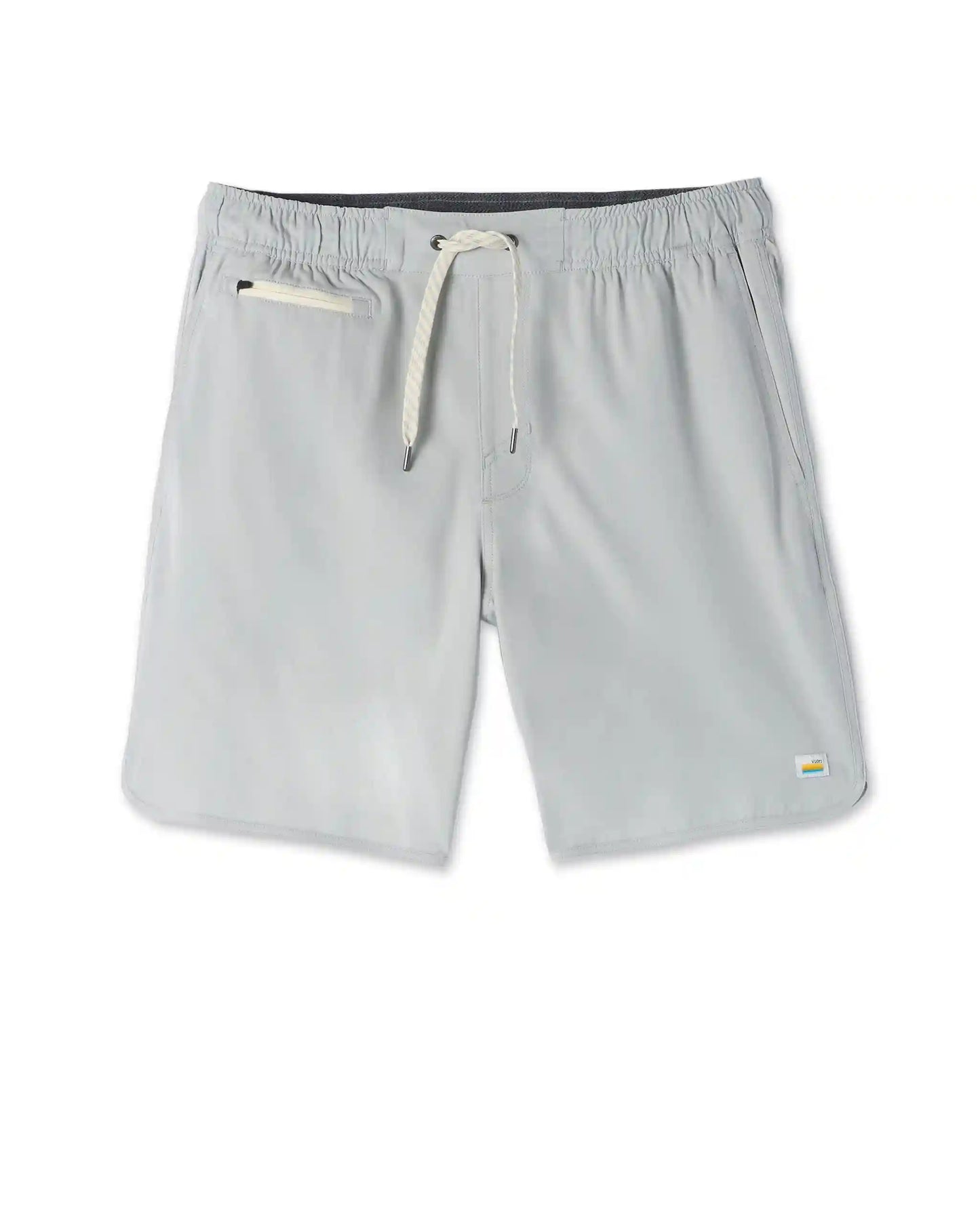 Banks Short Unlined 7" | Sky Grey Linen Texture