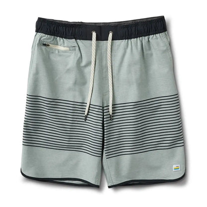 Banks Short Unlined 7" | Sea Glass Linen Texture Stripe