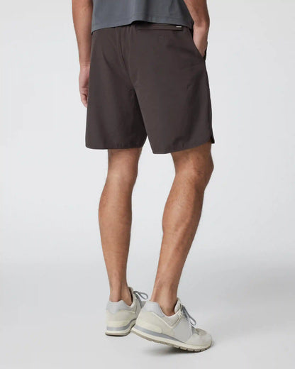 Banks Short Unlined 7" | Sangria Slub Stripe