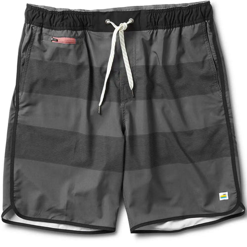 Banks Short Unlined 7" | Charcoal Black Stripe