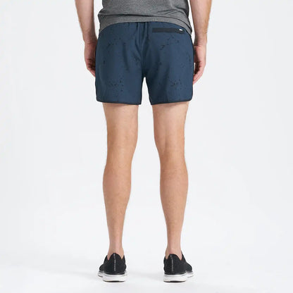 Banks Short Unlined 5" | Indigo Splatter