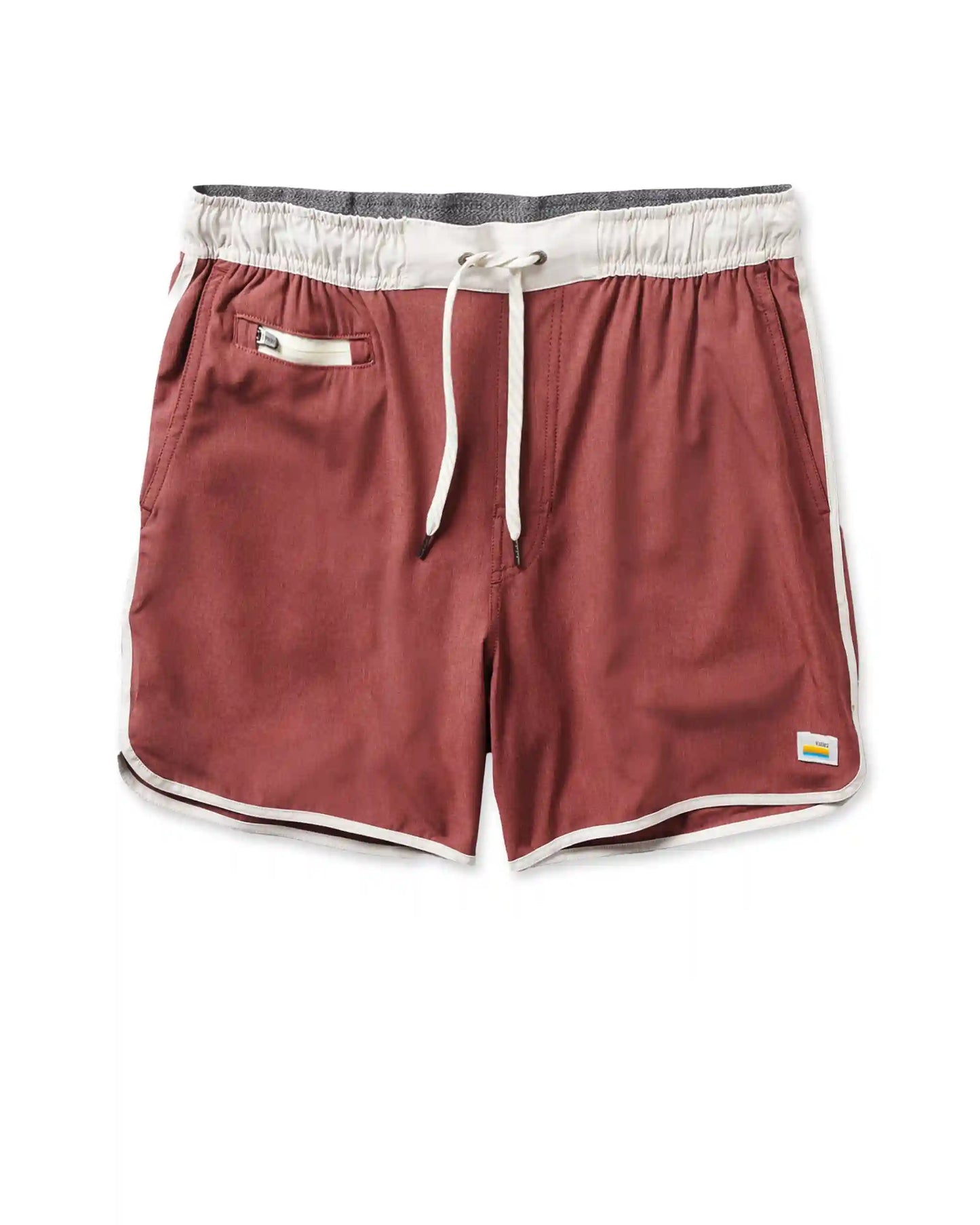 Banks Short Unlined 5" | Russet Linen Texture