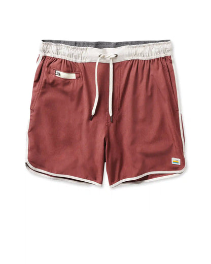 Banks Short Unlined 5" | Russet Linen Texture