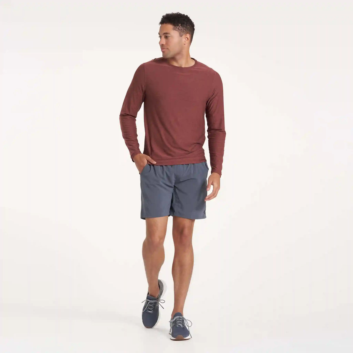 Long Sleeve Strato Tech Tee | Cedar Heather