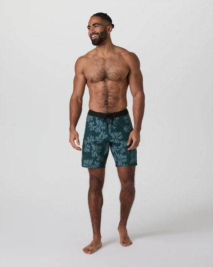 Infinity Boardshort | Deep Sea Plumeria