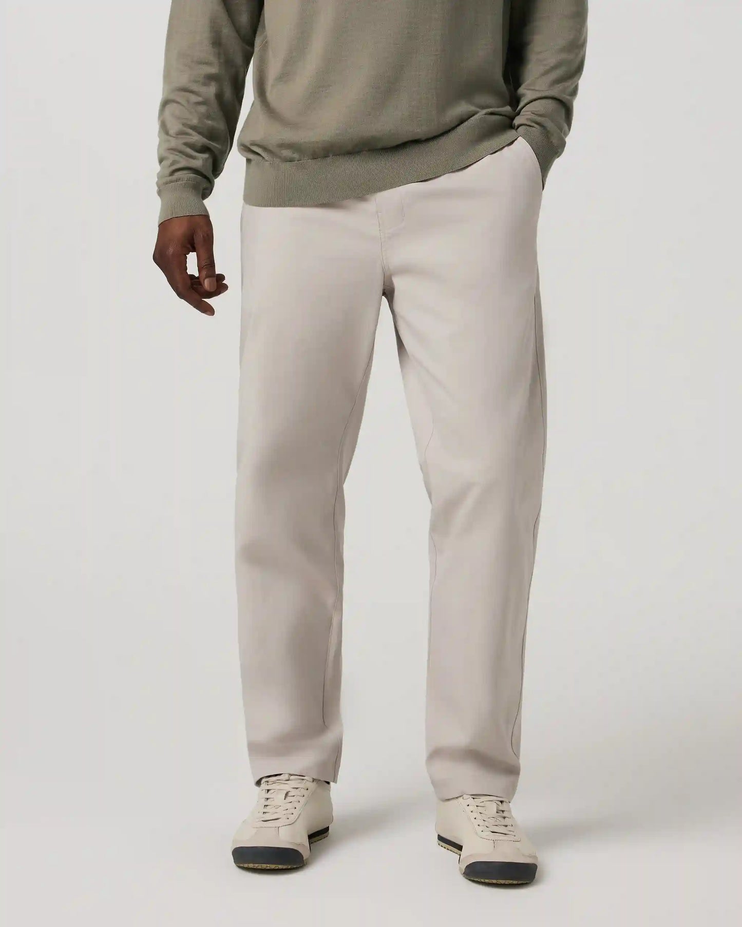 Cascade Elastic Waist Trouser Classic Fit 30" | Pewter