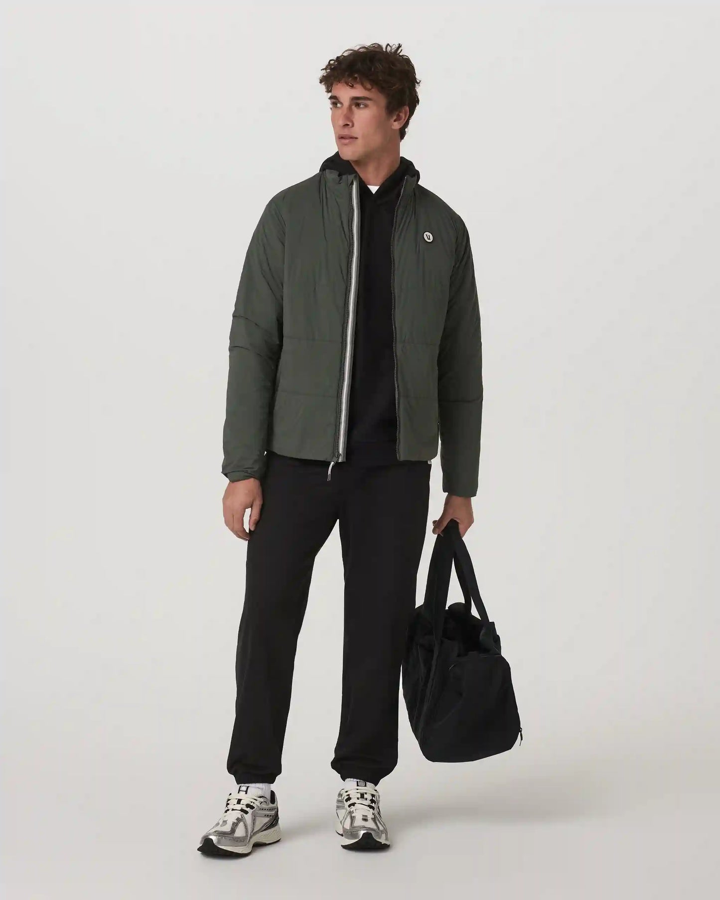 Coronado Mixed Media Sweatpant 28" | Black Heather