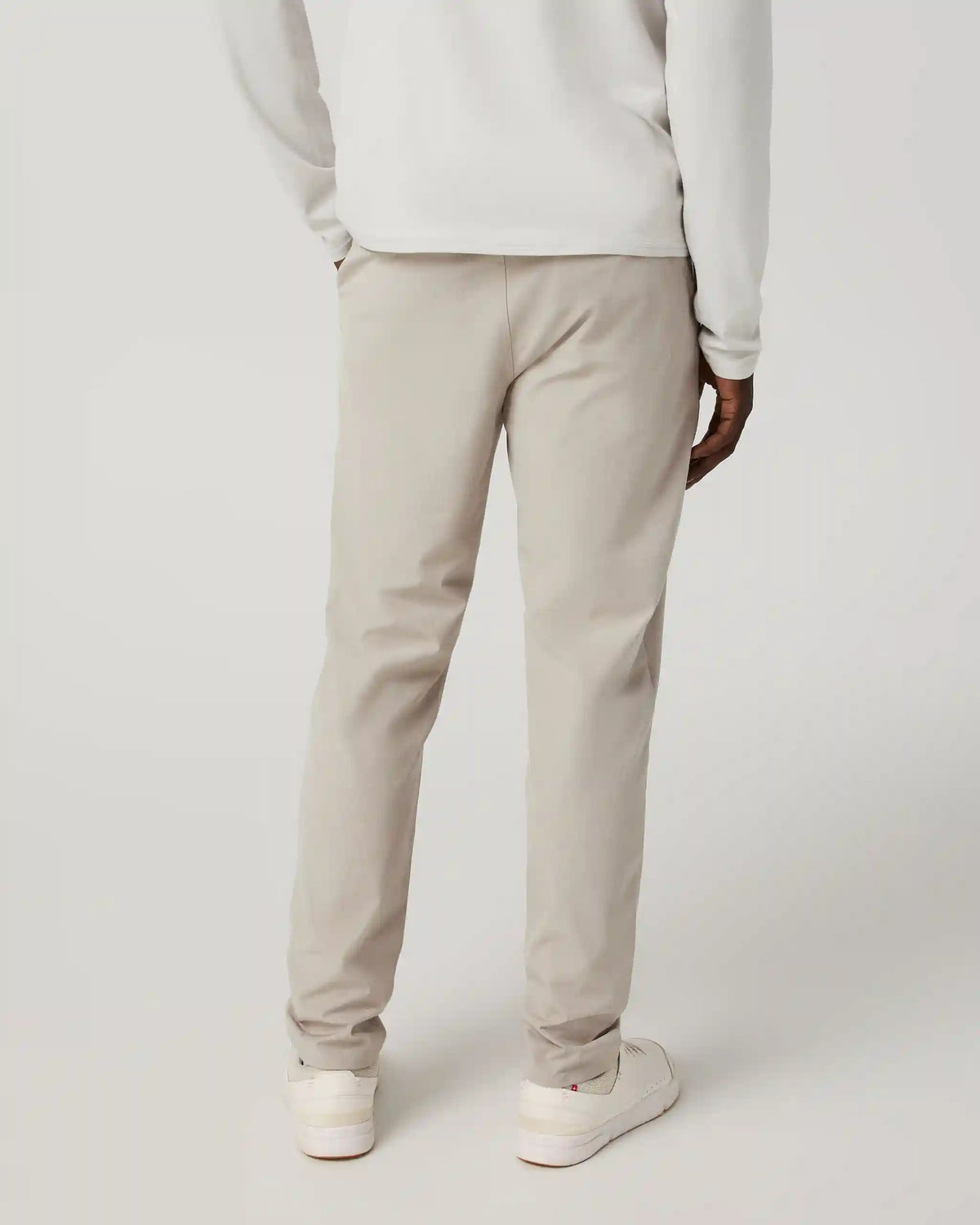 Aim Trouser Athletic Slim Fit 32" | Khaki Linen Texture