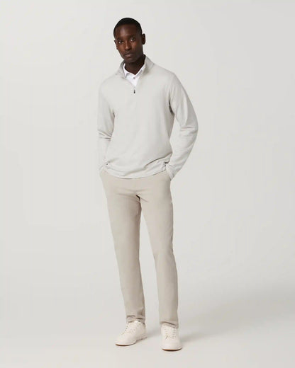 Aim Trouser Athletic Slim Fit 32" | Khaki Linen Texture