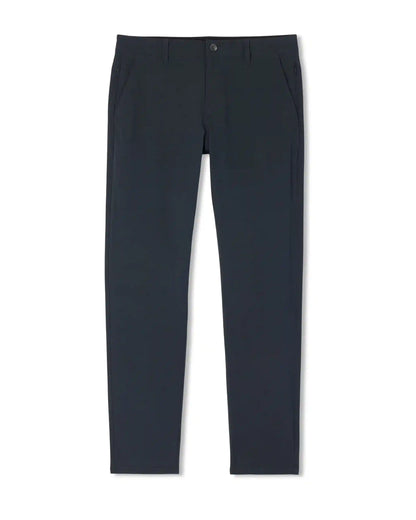 Aim Trouser Athletic Slim Fit 32" | Navy Linen Texture