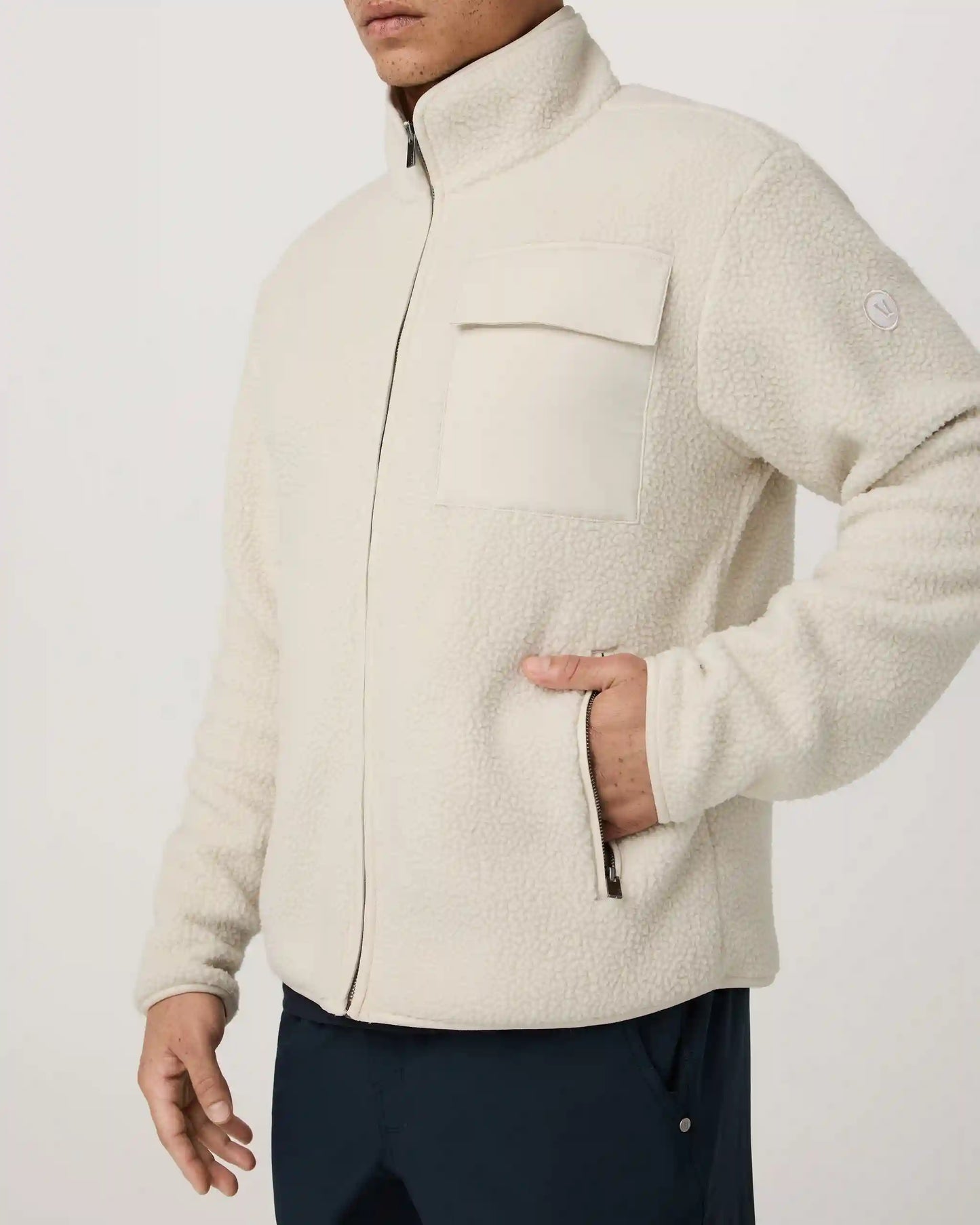 Alpine Fleece Full Zip | Bone